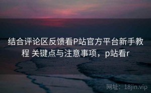 结合评论区反馈看P站官方平台新手教程 关键点与注意事项，p站看r