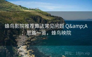 蜂鸟影院推荐算法常见问题 Q&A：思路一览，蜂鸟映院