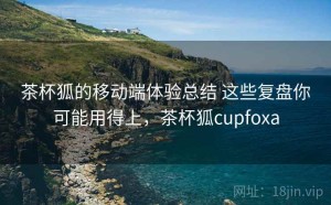 茶杯狐的移动端体验总结 这些复盘你可能用得上，茶杯狐cupfoxa