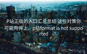 P站正版的入口汇总总结 这些对策你可能用得上，p站format is not supported