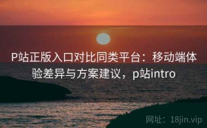 P站正版入口对比同类平台：移动端体验差异与方案建议，p站intro