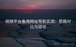 视频平台备用网址导航实测：思路对比与结论