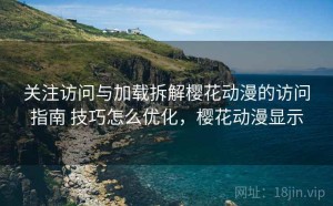 关注访问与加载拆解樱花动漫的访问指南 技巧怎么优化，樱花动漫显示