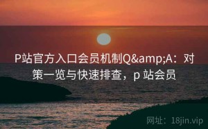 P站官方入口会员机制Q&A：对策一览与快速排查，p 站会员