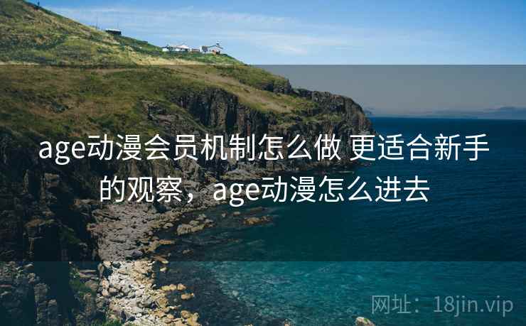 age动漫会员机制怎么做 更适合新手的观察，age动漫怎么进去