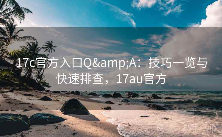 17c官方入口Q&A：技巧一览与快速排查，17au官方
