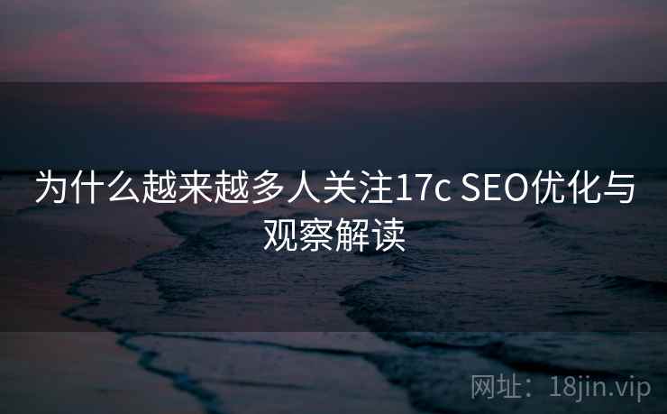 为什么越来越多人关注17c SEO优化与观察解读