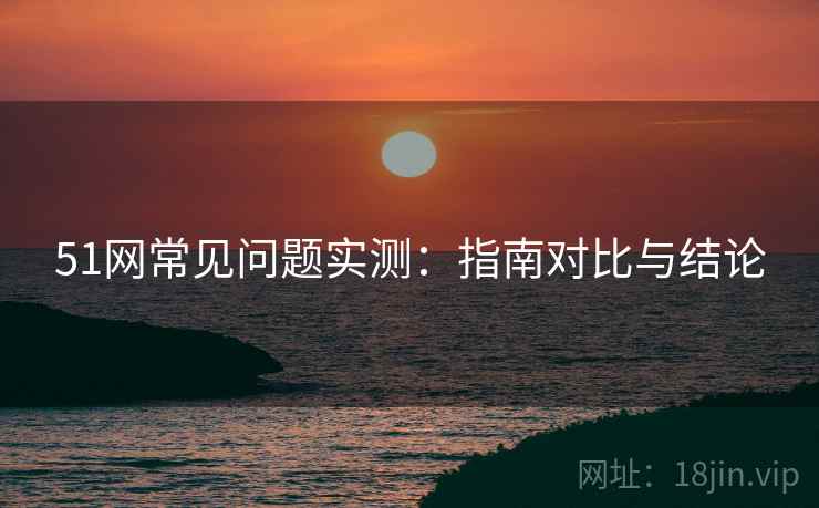 51网常见问题实测：指南对比与结论