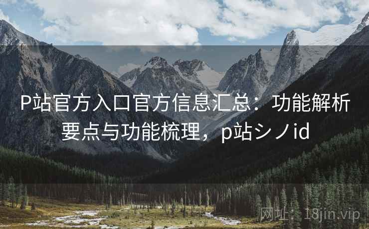 P站官方入口官方信息汇总：功能解析要点与功能梳理，p站シノid