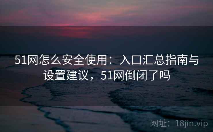 51网怎么安全使用:入口汇总指南与设置建议,51网倒闭了吗 51网怎么安全使用:入口汇总指南与设置建议,51网倒闭了吗