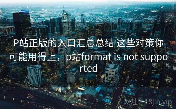 P站正版的入口汇总总结 这些对策你可能用得上，p站format is not supported