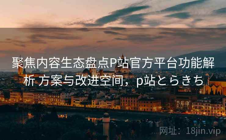 聚焦内容生态盘点P站官方平台功能解析 方案与改进空间，p站とらきち